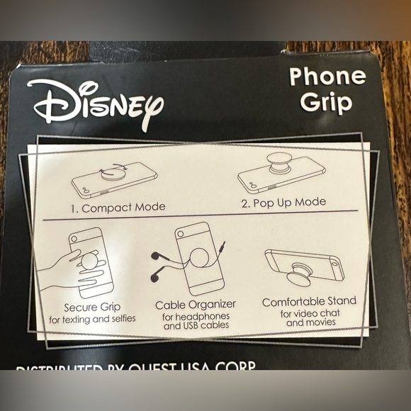 Disney Spinpop Mickey Mouse Phone Grip NWT - Picture 3 of 3